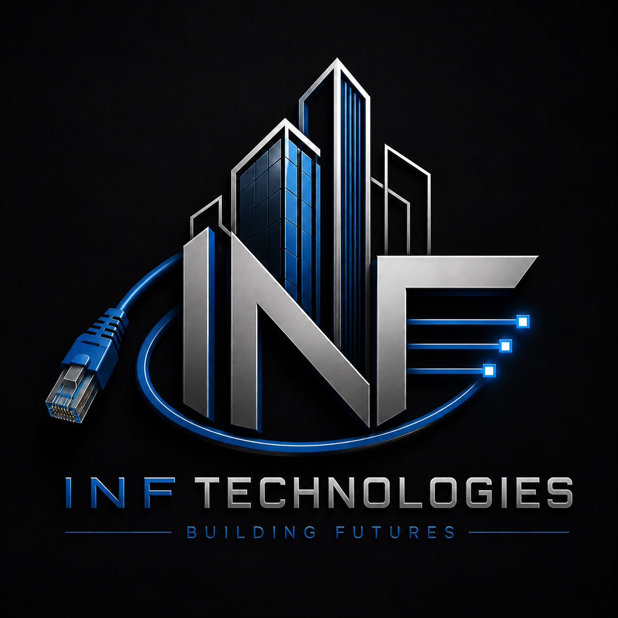 INF Technologies logo with the tagline Building Futures